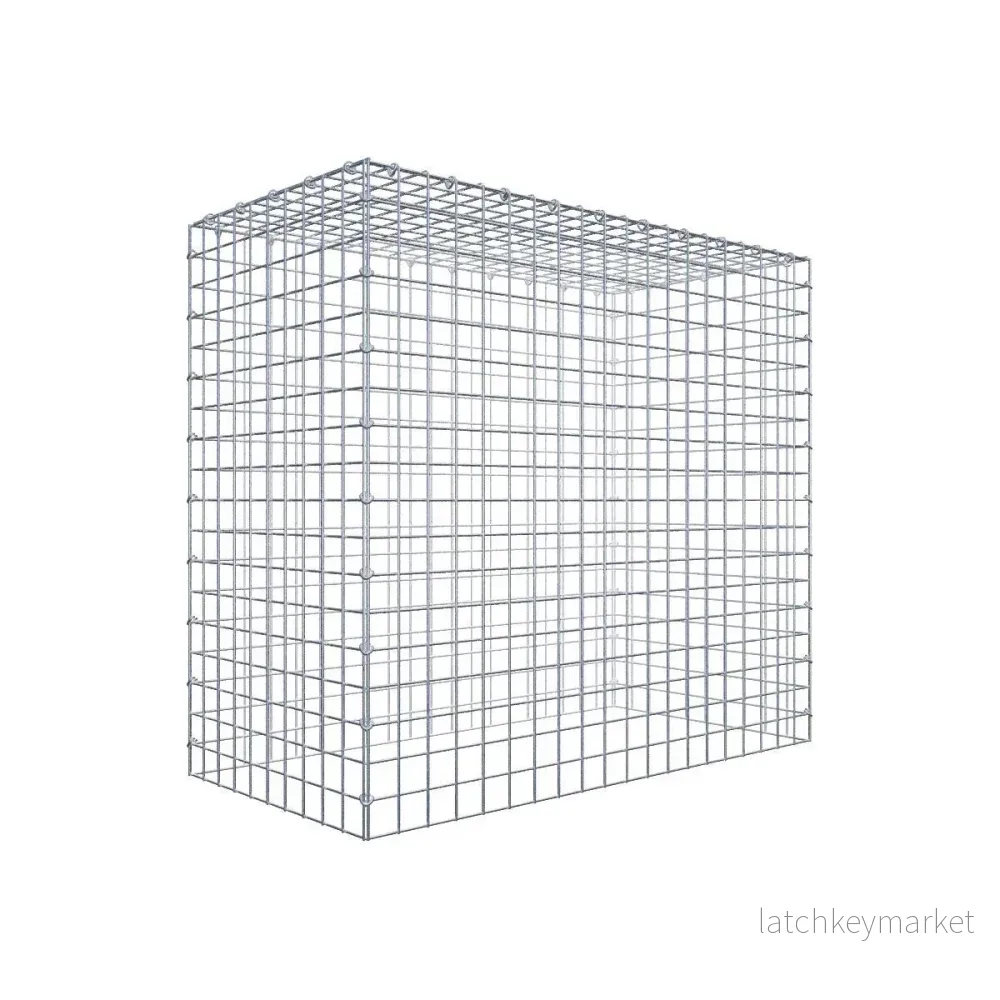 Typ 3 påbyggnadsgabion 100 cm x 90 cm x 50 cm (L x H x D), maskstorlek 5 cm x 5 cm, C-ring Typ 3 påbyggnadsgabion 100 cm x 90 cm x 50 cm (L x H x D), maskstorlek 5 cm x 5 cm, C-ring