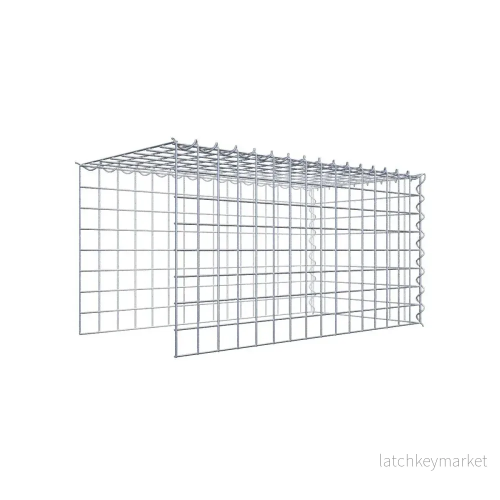 Extra gabion typ 4 80 cm x 40 cm x 40 cm (L x H x D), maskstorlek 5 cm x 5 cm, spiral Extra gabion typ 4 80 cm x 40 cm x 40 cm (L x H x D), maskstorlek 5 cm x 5 cm, spiral