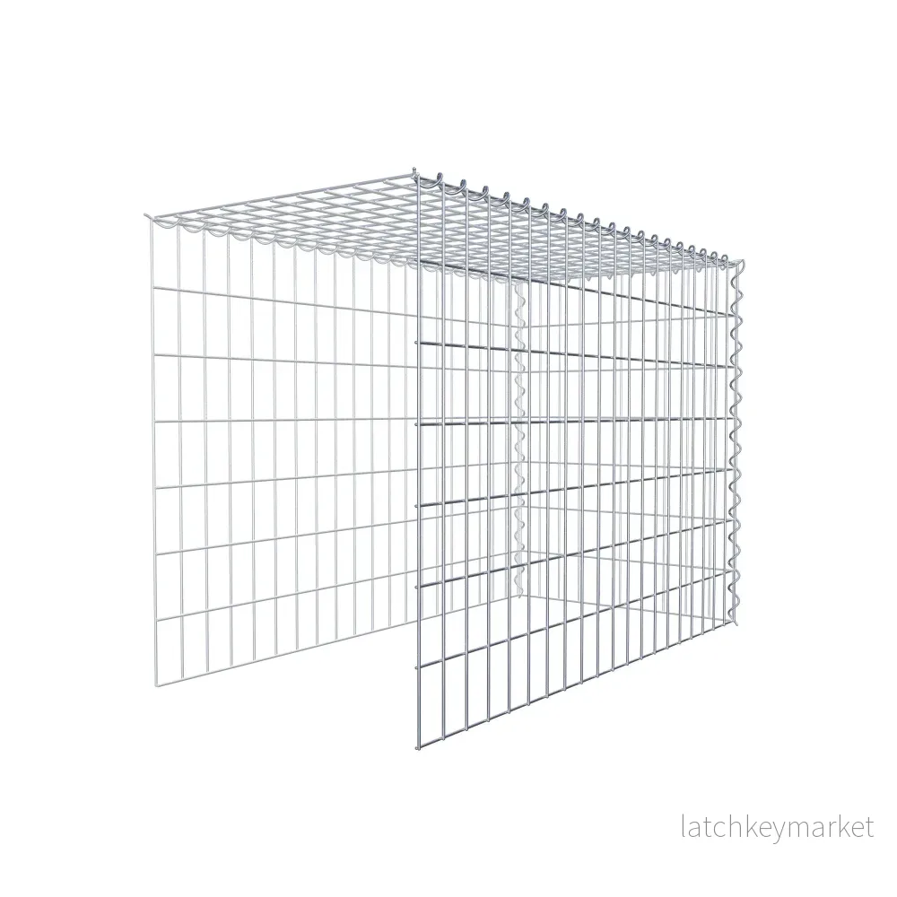 Extra gabion typ 4 100 cm x 70 cm x 50 cm (L x H x D), maskstorlek 5 cm x 10 cm, spiral - Bild 3
