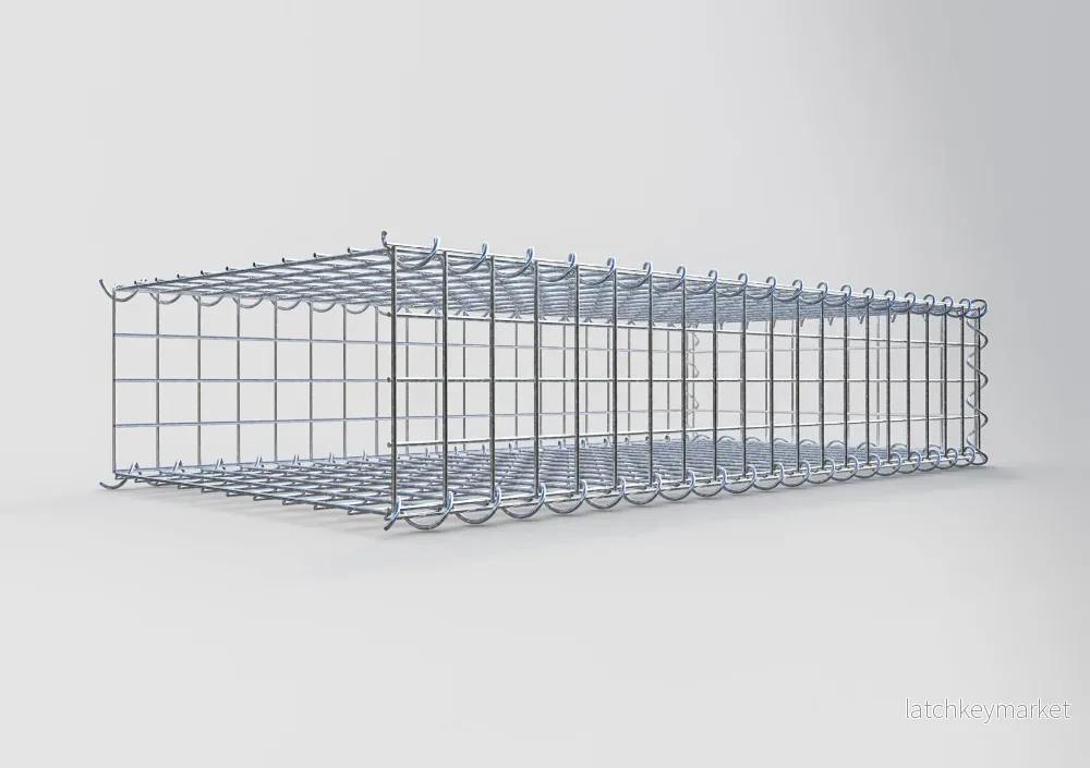 Extra gabion typ 2 100 cm x 20 cm x 50 cm (L x H x D), maskstorlek 5 cm x 5 cm, spiral - Bild 2