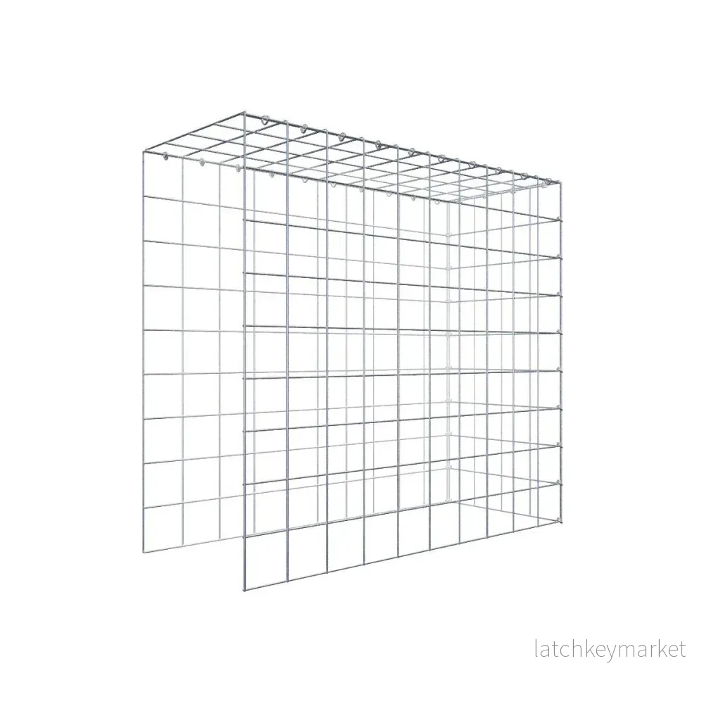 Extra gabion typ 4 100 cm x 90 cm x 40 cm (L x H x D), maskstorlek 10 cm x 10 cm, C-ring Extra gabion typ 4 100 cm x 90 cm x 40 cm (L x H x D), maskstorlek 10 cm x 10 cm, C-ring