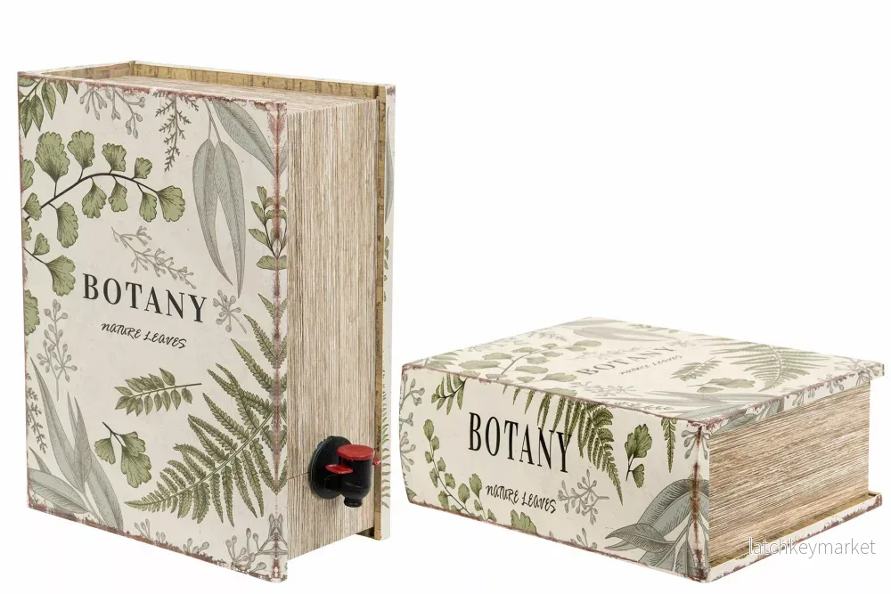 Vinställ Boklåda Vinbox Leaves 30×22,5×11,5cm HH Vinställ Boklåda Vinbox Leaves 30×22,5×11,5cm HH