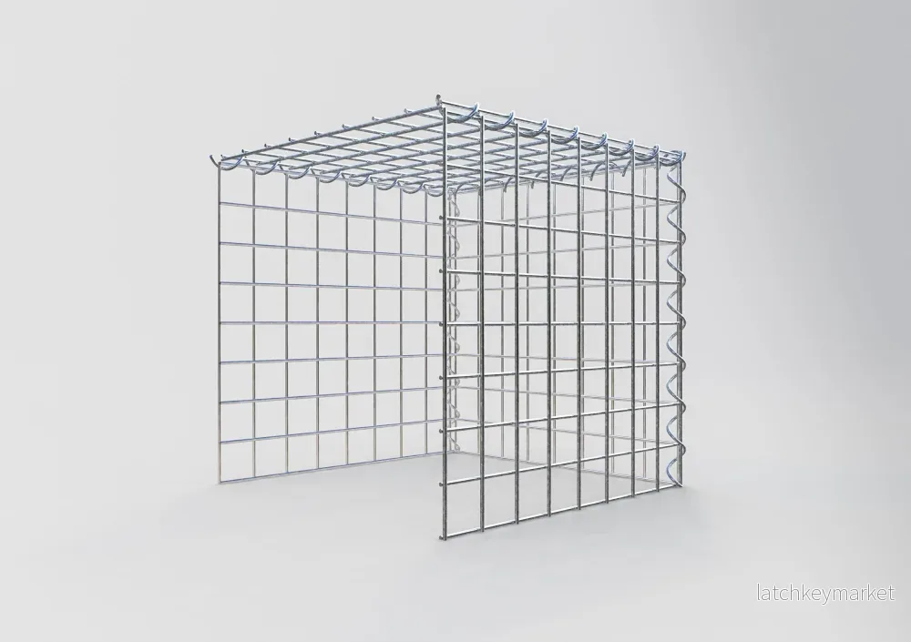Extra gabion typ 4 40 cm x 40 cm x 40 cm (L x H x D), maskstorlek 5 cm x 5 cm, spiral - Bild 2
