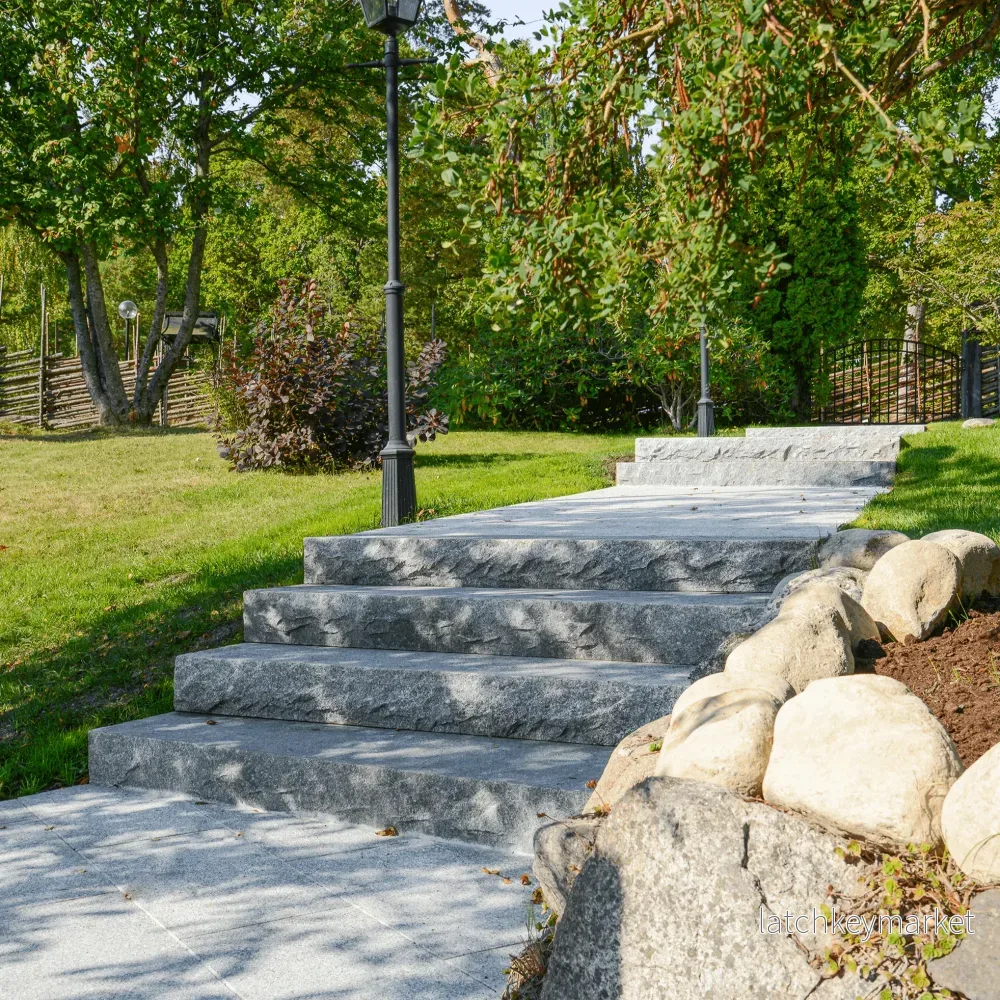 Stentrappa Bergama Granit Premium Grå 1200x350x150 - Bild 2