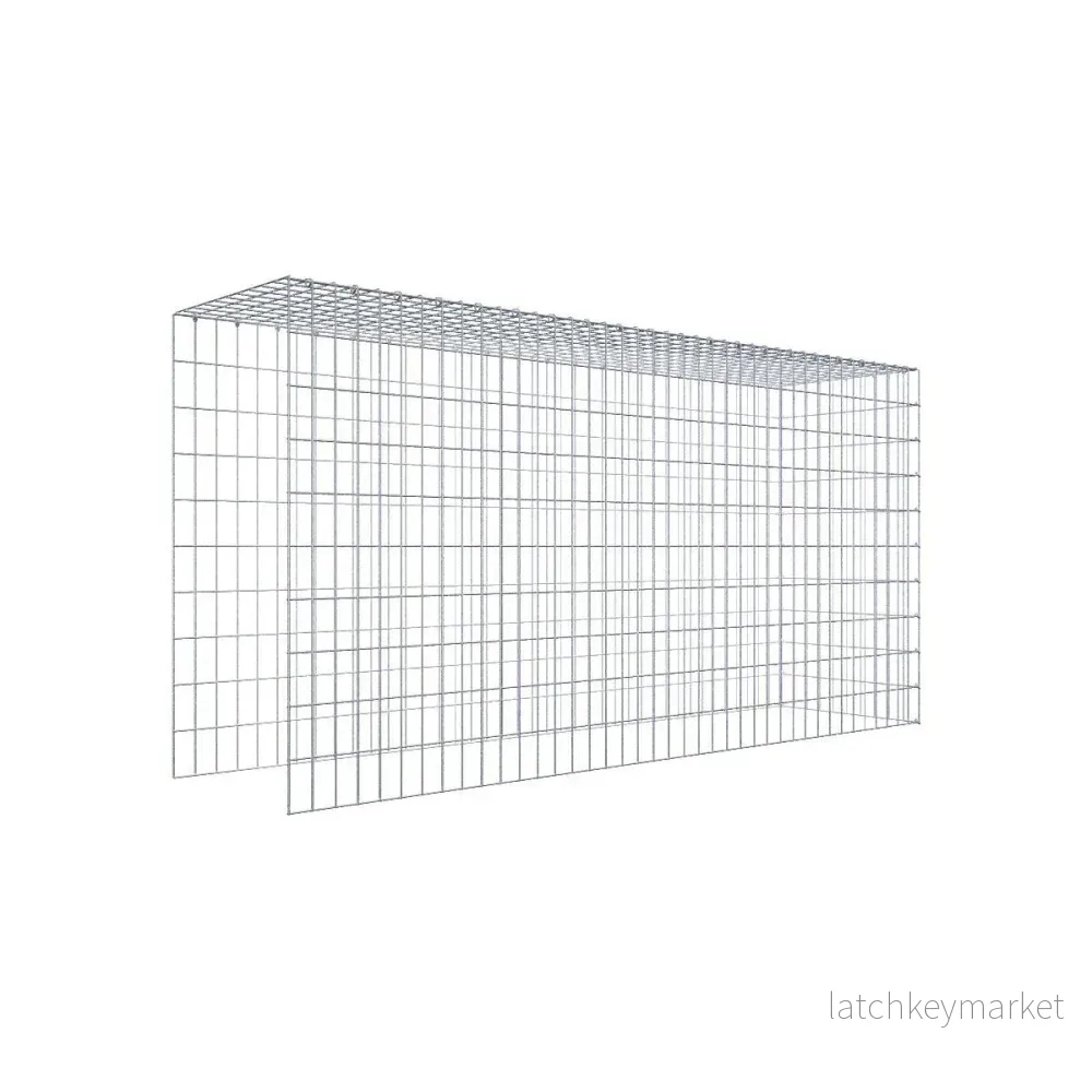 Extra gabion typ 4 200 cm x 100 cm x 50 cm (L x H x D), maskstorlek 5 cm x 10 cm, C-ring Extra gabion typ 4 200 cm x 100 cm x 50 cm (L x H x D), maskstorlek 5 cm x 10 cm, C-ring