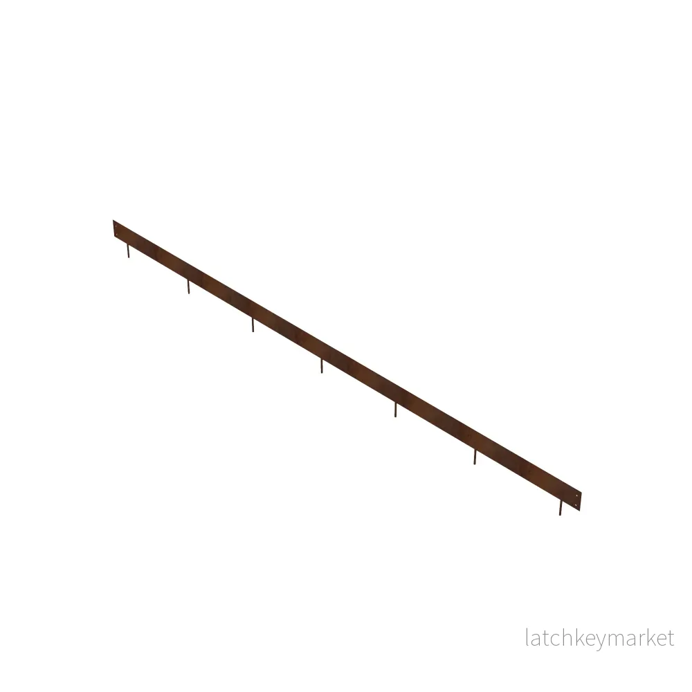 Stålkant Cortenstål Rak 3000x100