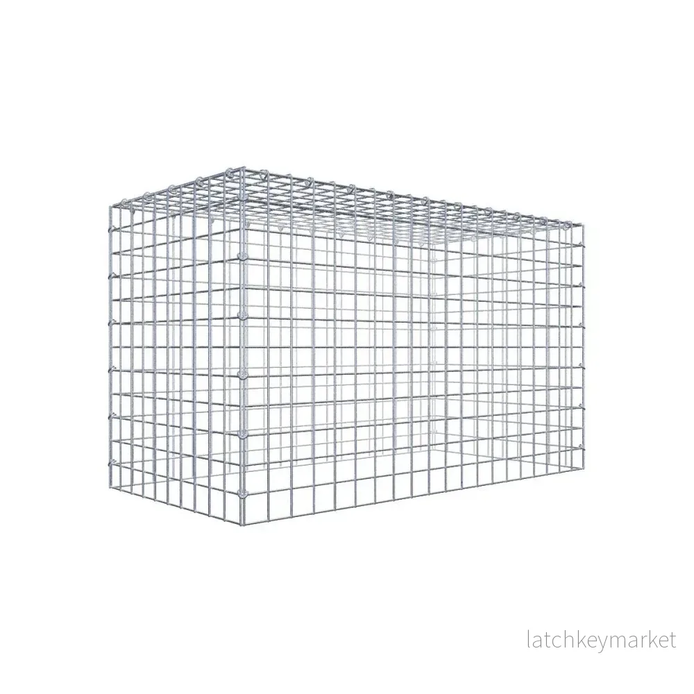 Typ 3 påbyggnadsgabion 100 cm x 60 cm x 50 cm (L x H x D), maskstorlek 5 cm x 5 cm, C-ring Typ 3 påbyggnadsgabion 100 cm x 60 cm x 50 cm (L x H x D), maskstorlek 5 cm x 5 cm, C-ring