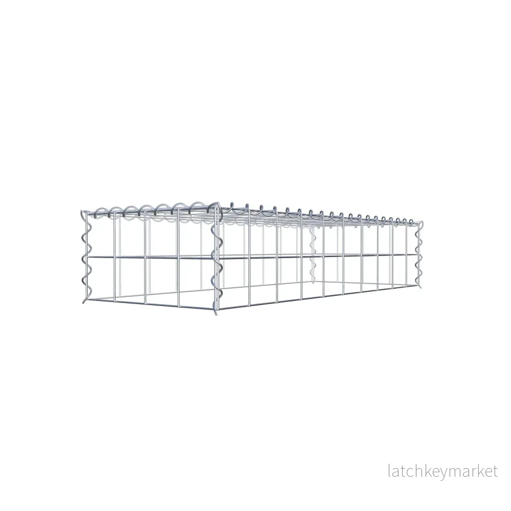 Extra gabion typ 3 100 cm x 20 cm x 40 cm (L x H x D), maskstorlek 10 cm x 10 cm, spiral - Bild 3