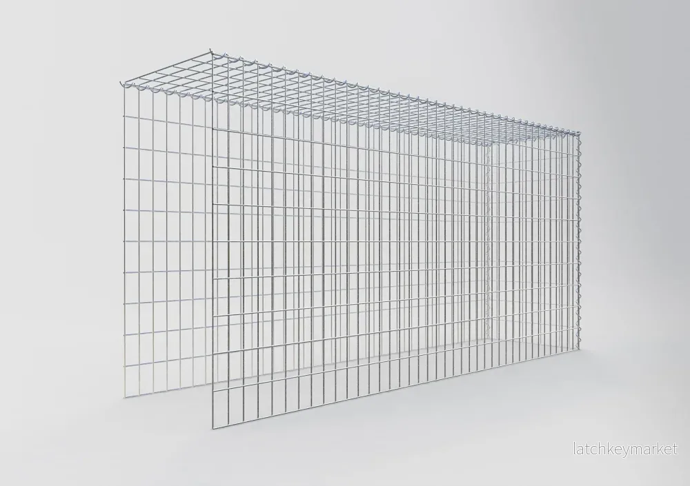 Extra gabion typ 4 200 cm x 100 cm x 50 cm (L x H x D), maskstorlek 5 cm x 10 cm, spiral - Bild 2