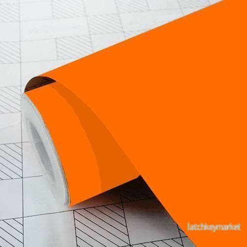 Matt enfärgad folie – 035 pastell orange Matt enfärgad folie – 035 pastell orange