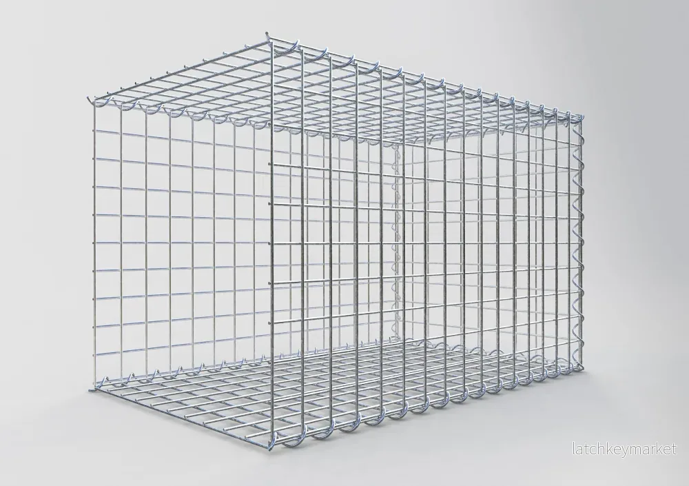 Extra gabion typ 2 80 cm x 50 cm x 50 cm (L x H x D), maskstorlek 5 cm x 5 cm, spiral - Bild 2