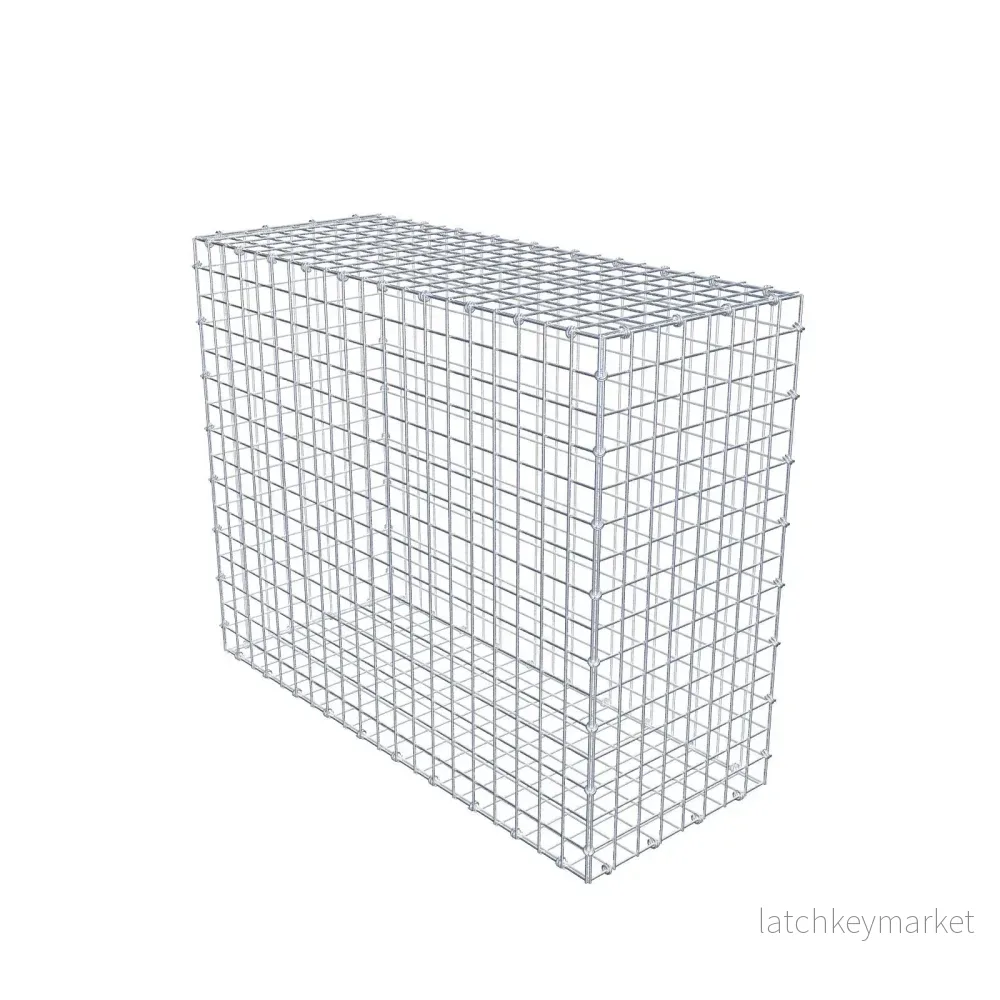 Gabion 100 cm x 80 cm x 40 cm (L x H x D), maskstorlek 5 x 5 cm, spiralring Gabion 100 cm x 80 cm x 40 cm (L x H x D), maskstorlek 5 x 5 cm, spiralring