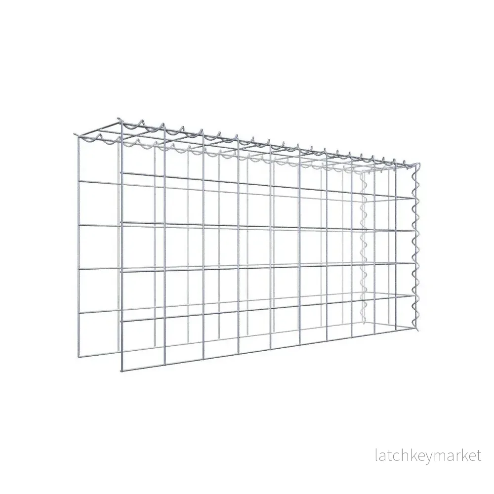 Extra gabion typ 4 100 cm x 50 cm x 20 cm (L x H x D), maskstorlek 10 cm x 10 cm, spiral