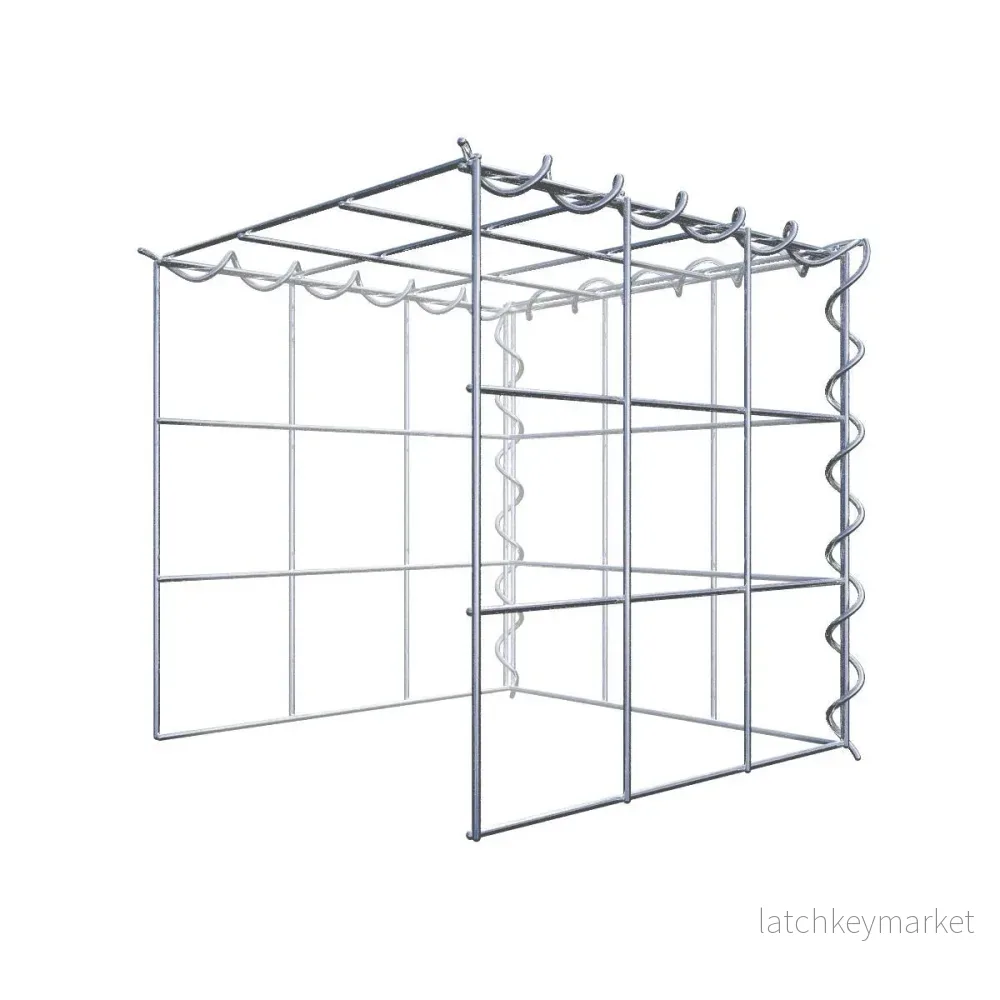 Påväxt gabion typ 4 30 cm x 30 cm x 30 cm (L x H x D), maskstorlek 10 cm x 10 cm, spiral