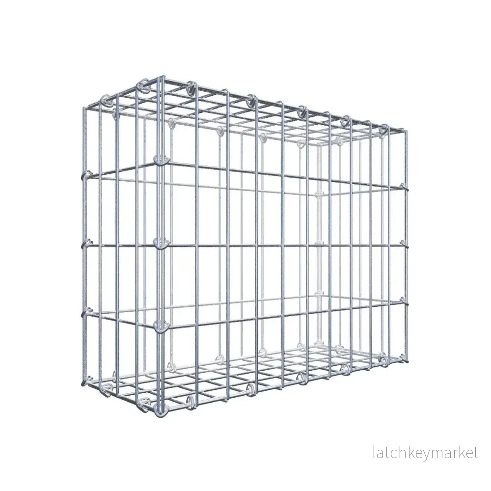Gabion 50 cm x 40 cm x 20 cm (L x H x D), maskstorlek 5 cm x 10 cm, C-ring Gabion 50 cm x 40 cm x 20 cm (L x H x D), maskstorlek 5 cm x 10 cm, C-ring