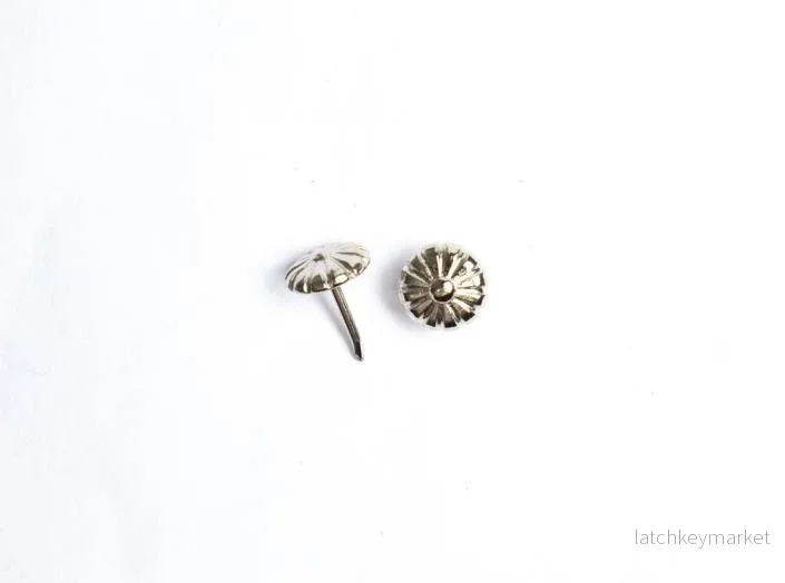 Möbelspik - Blomma - Silver - Bild 2