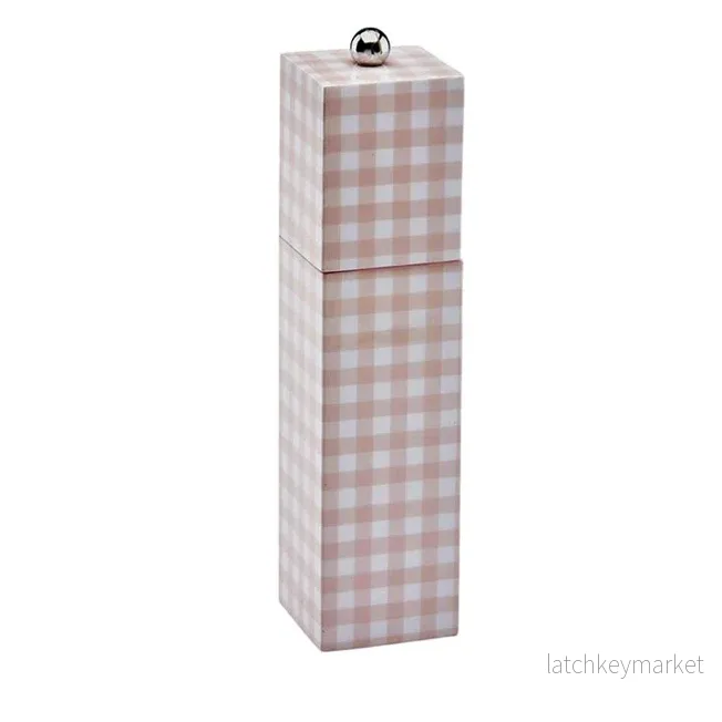 Pink Gingham Salt & Pepper Mill Pink Gingham Salt & Pepper Mill