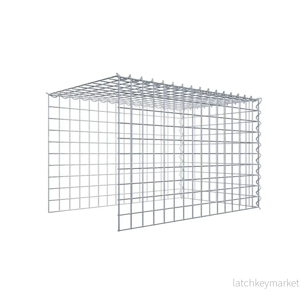 Extra gabion typ 4 80 cm x 50 cm x 50 cm (L x H x D), maskstorlek 5 cm x 5 cm, spiral Extra gabion typ 4 80 cm x 50 cm x 50 cm (L x H x D), maskstorlek 5 cm x 5 cm, spiral