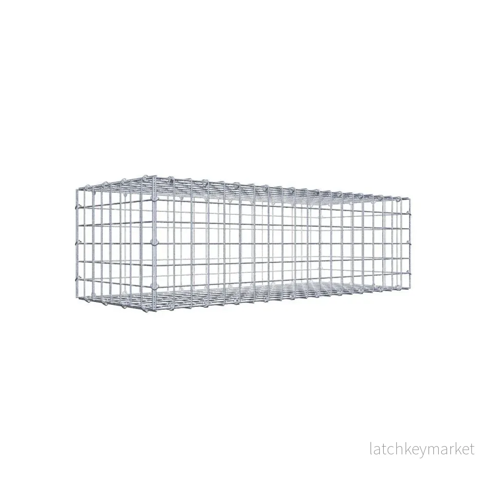 Gabion 100 cm x 30 cm x 40 cm (L x H x D), maskstorlek 5 cm x 5 cm, C-ring Gabion 100 cm x 30 cm x 40 cm (L x H x D), maskstorlek 5 cm x 5 cm, C-ring