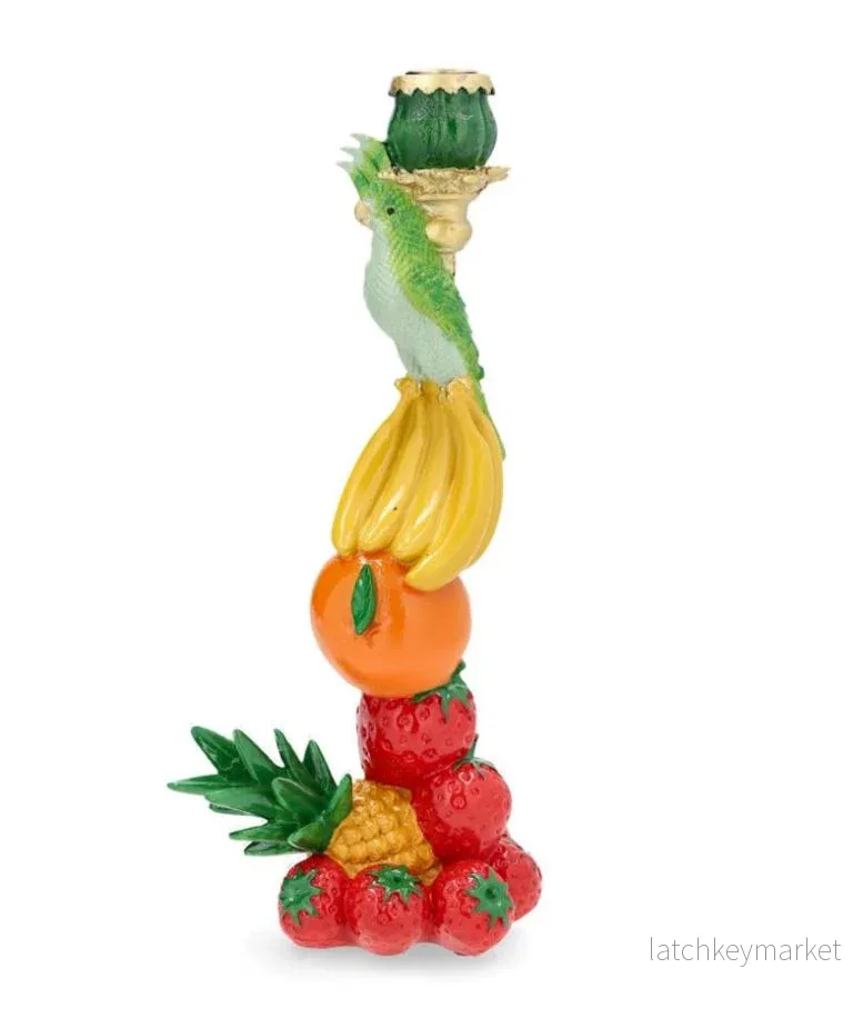 Ljusstake Frukt & Fågel 35cm Ljusstake Frukt & Fågel 35cm