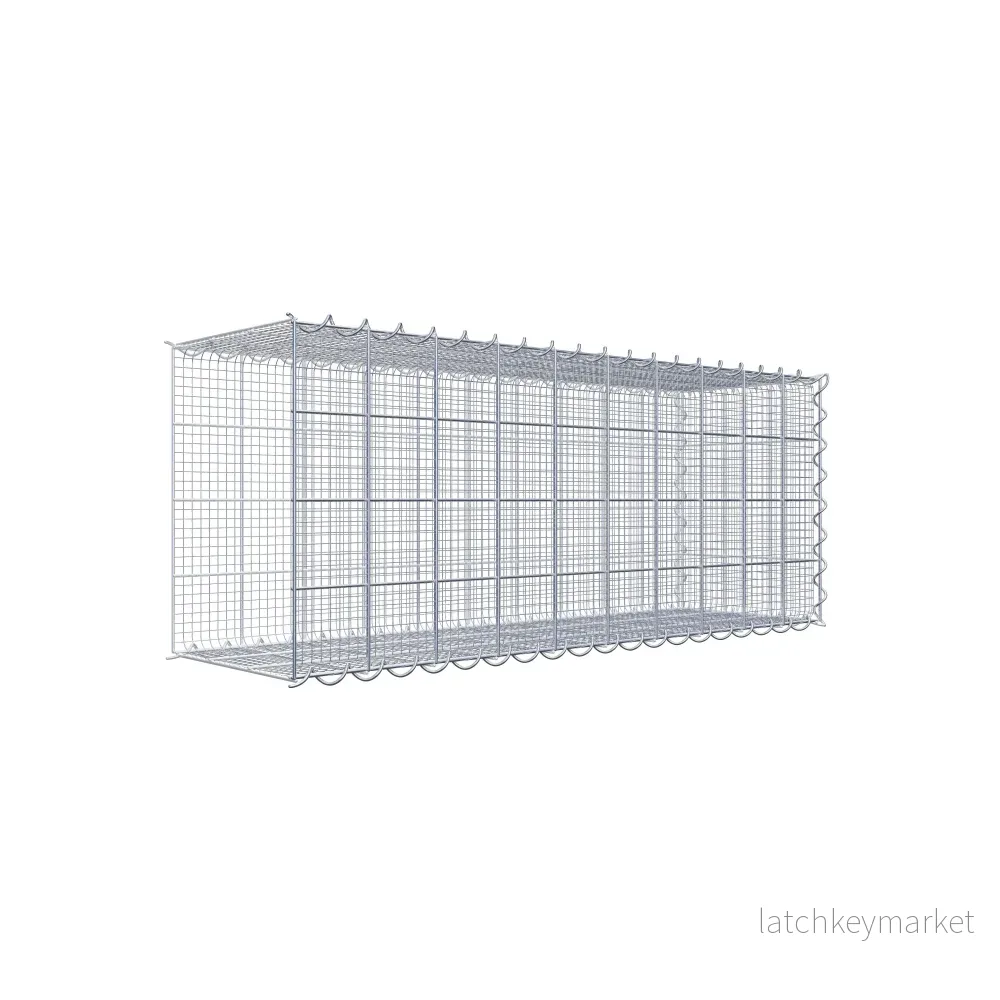 Sandodlingsgabion typ 2 100 cm x 40 cm x 30 cm (L x H x D), maskstorlek 10 cm x 10 cm, spiral