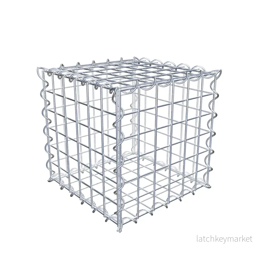 Gabion 30 cm x 30 cm x 30 cm (L x H x D), maskstorlek 5 cm x 5 cm, spiral Gabion 30 cm x 30 cm x 30 cm (L x H x D), maskstorlek 5 cm x 5 cm, spiral