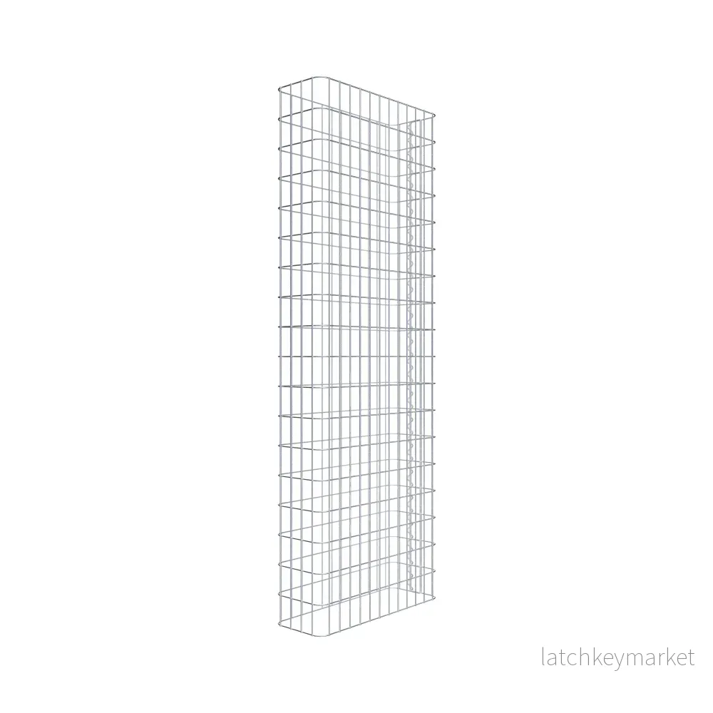 Gabionstängsel längd 62 cm, höjd 180 cm, djup 22 cm, maskstorlek 5 x 10 cm
