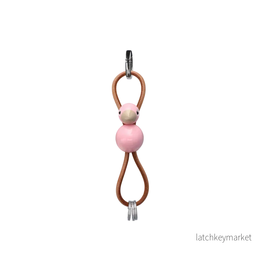 Nyckelring sångfågel - rosa - Bild 3