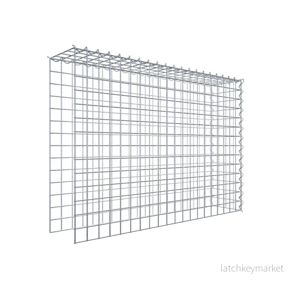 Extra gabion typ 4 100 cm x 70 cm x 20 cm (L x H x D), maskstorlek 5 cm x 5 cm, spiral Extra gabion typ 4 100 cm x 70 cm x 20 cm (L x H x D), maskstorlek 5 cm x 5 cm, spiral