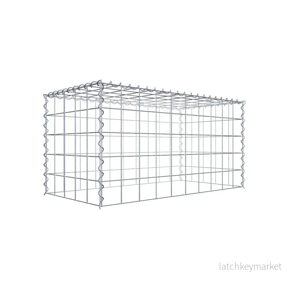 Påväxt gabion typ 3 100 cm x 50 cm x 50 cm (L x H x D), maskstorlek 10 cm x 10 cm, spiral