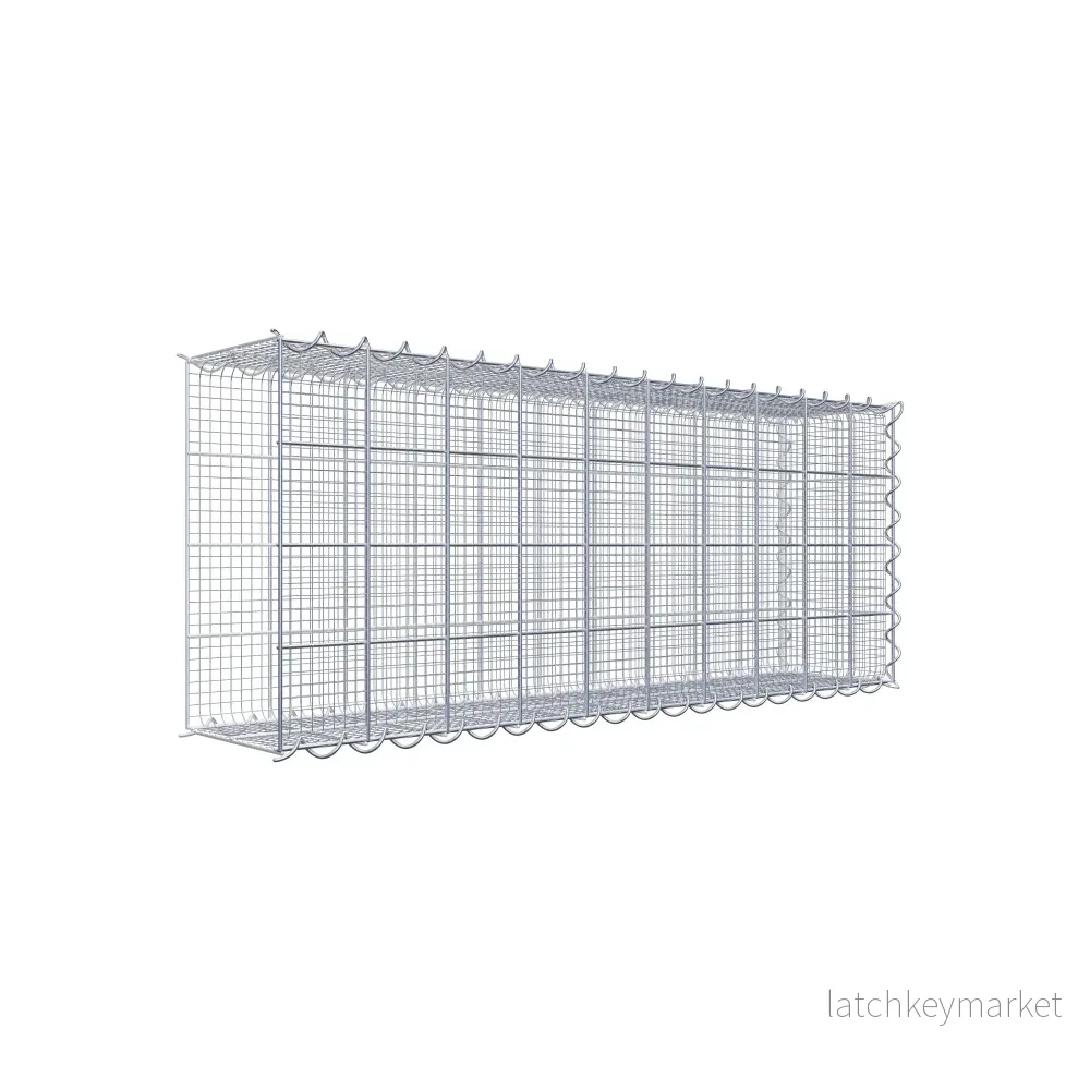 Sandodlingsgabion typ 2 100 cm x 40 cm x 20 cm (L x H x D), maskstorlek 10 cm x 10 cm, spiral