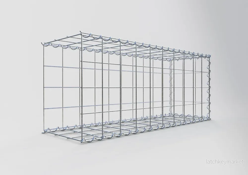 Påväxt gabion typ 2 100 cm x 40 cm x 30 cm (L x H x D), maskstorlek 10 cm x 10 cm, spiral - Bild 2