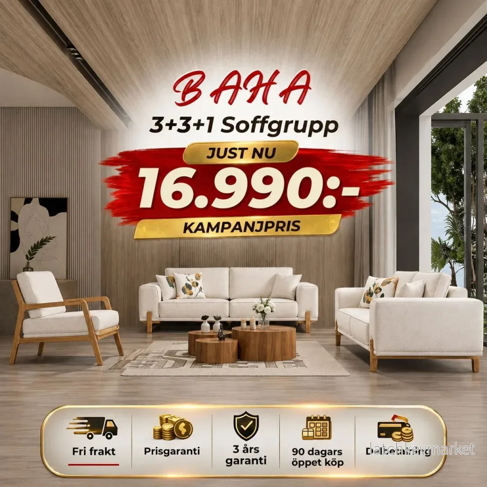 🎯 Baha 3+3+1 Soffgrupp 🎯 Baha 3+3+1 Soffgrupp