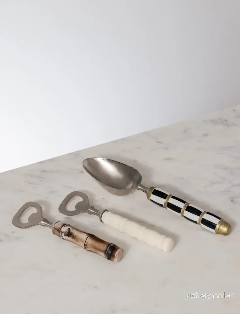Leon Bottle Opener and Ice Spoon Set