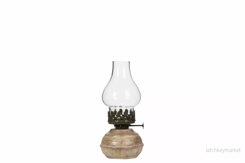 Ljuslykta Lampa till värmeljus Lea Trä Antik Olive REA Ljuslykta Lampa till värmeljus Lea Trä Antik Olive REA
