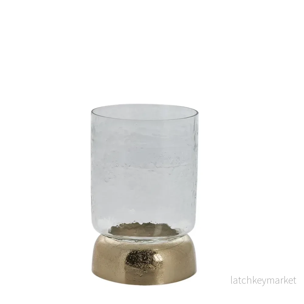 Sandia ljushållare H20,7 Ø14 cm. ljust guld