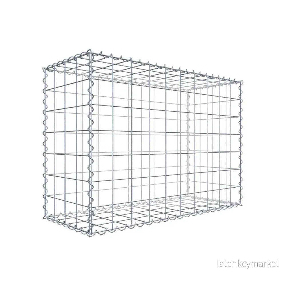 Gabion 100 cm x 70 cm x 40 cm (L x H x D), maskstorlek 10 cm x 10 cm, spiral Gabion 100 cm x 70 cm x 40 cm (L x H x D), maskstorlek 10 cm x 10 cm, spiral