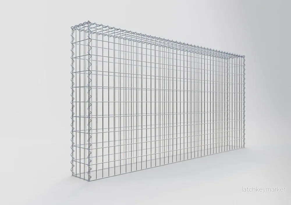 Extra gabion typ 3 200 cm x 100 cm x 20 cm (L x H x D), maskstorlek 5 cm x 10 cm, spiral - Bild 2