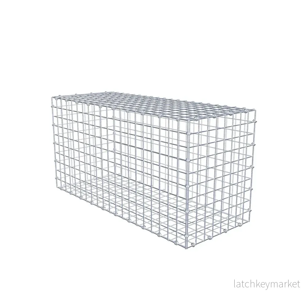 Gabion 100 cm x 50 cm x 40 cm (L x H x D), maskstorlek 5 x 5 cm, spiralring Gabion 100 cm x 50 cm x 40 cm (L x H x D), maskstorlek 5 x 5 cm, spiralring