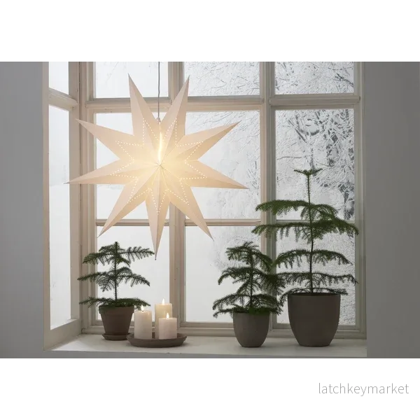 Adventsstjärna Pappersstjärna Lysa vit 80 cm Adventsstjärna Pappersstjärna Lysa vit 80 cm