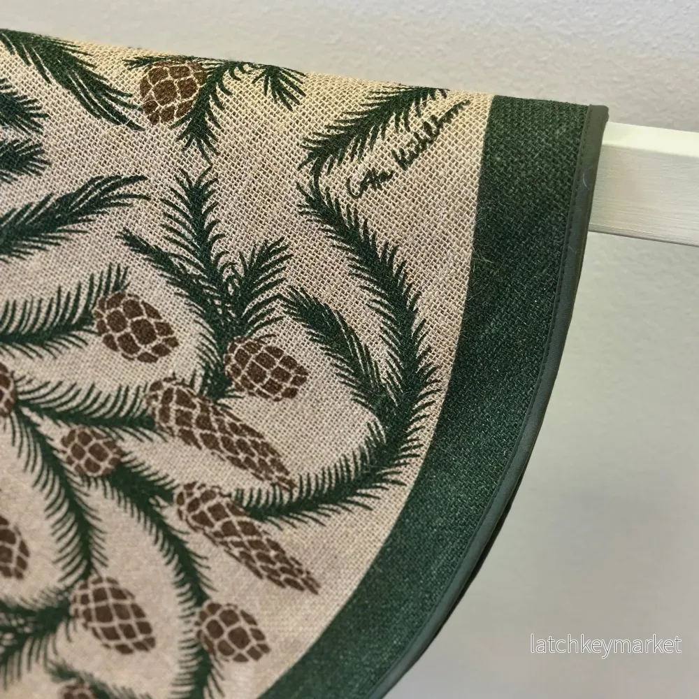 Julgransmatta Jute Grön - Kottegirlang - Bild 2