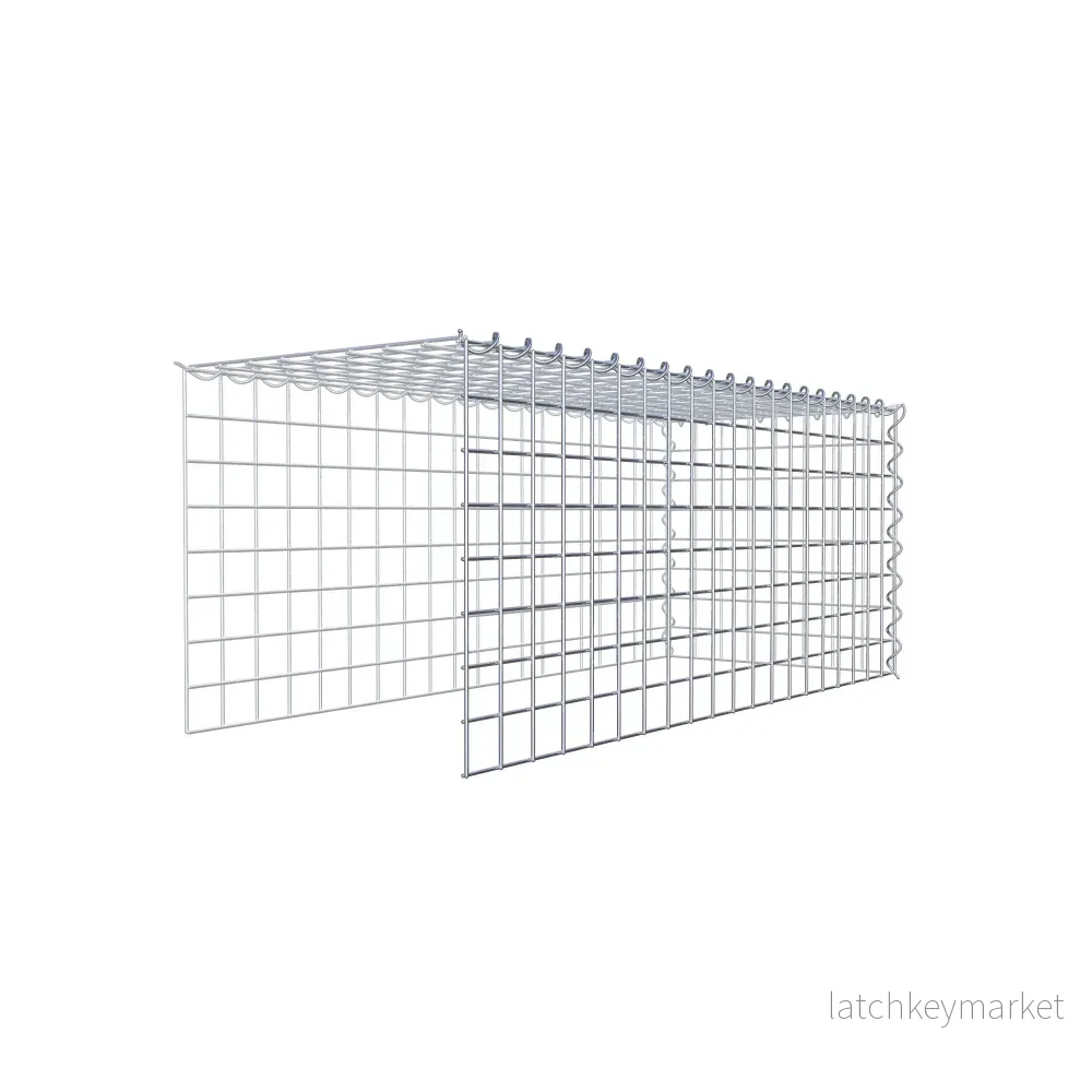 Extra gabion typ 4 100 cm x 40 cm x 40 cm (L x H x D), maskstorlek 5 cm x 5 cm, spiral - Bild 3