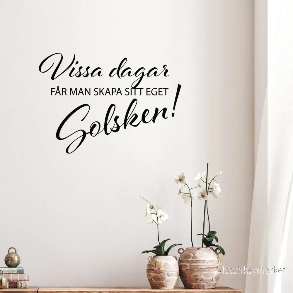 Väggord Vissa dagar Väggord Vissa dagar