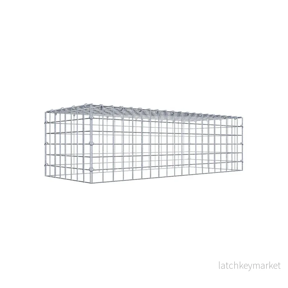 Typ 3 påbyggnadsgabion 100 cm x 30 cm x 40 cm (L x H x D), maskstorlek 5 cm x 5 cm, C-ring Typ 3 påbyggnadsgabion 100 cm x 30 cm x 40 cm (L x H x D), maskstorlek 5 cm x 5 cm, C-ring