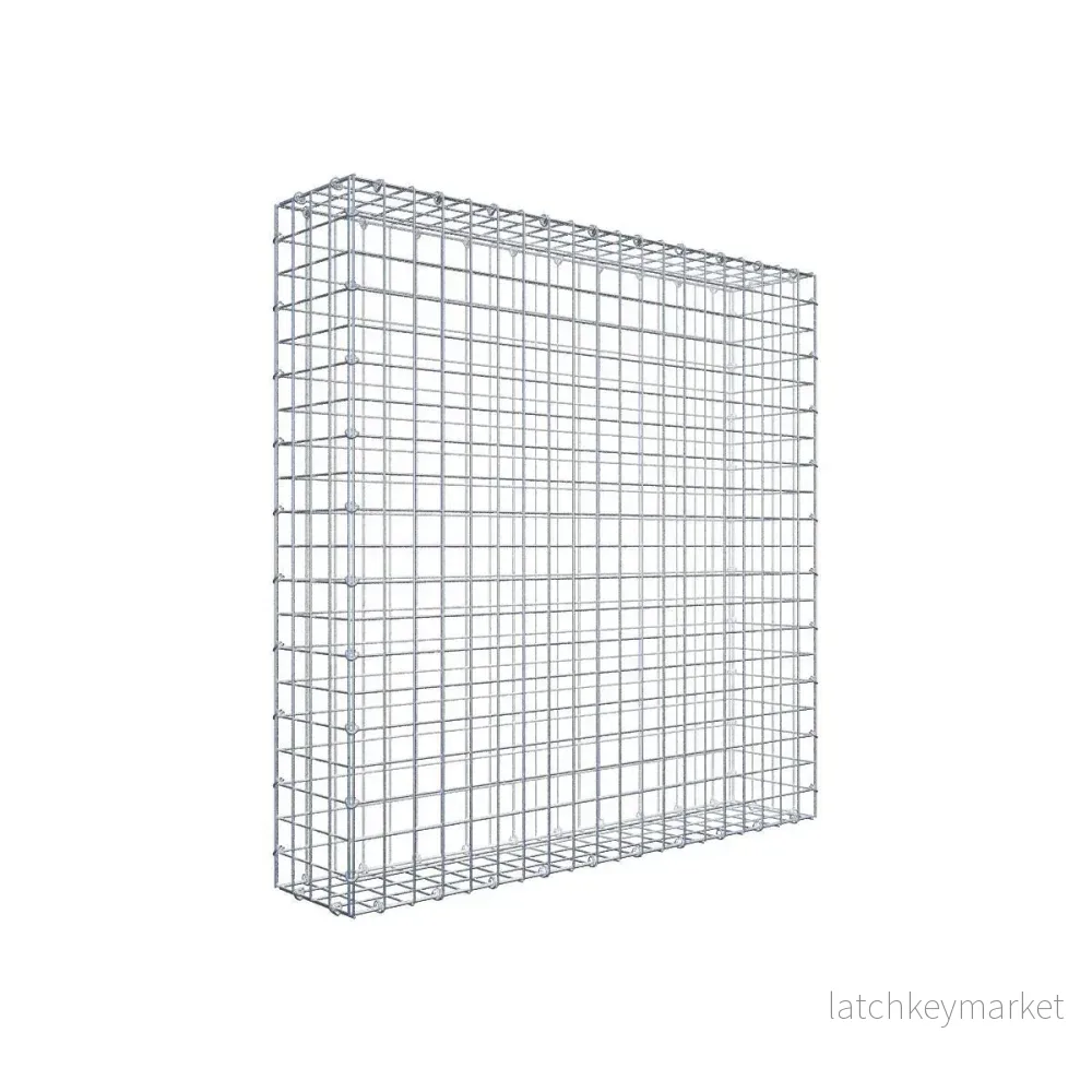 Gabion 100 cm x 100 cm x 20 cm (L x H x D), maskstorlek 5 cm x 5 cm, C-ring Gabion 100 cm x 100 cm x 20 cm (L x H x D), maskstorlek 5 cm x 5 cm, C-ring