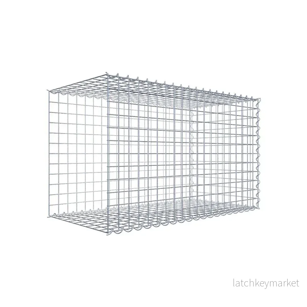 Extra gabion typ 2 100 cm x 60 cm x 50 cm (L x H x D), maskstorlek 5 cm x 5 cm, spiral Extra gabion typ 2 100 cm x 60 cm x 50 cm (L x H x D), maskstorlek 5 cm x 5 cm, spiral