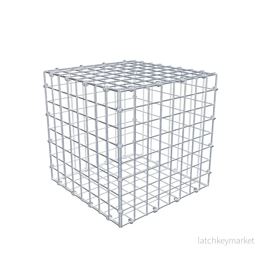 Gabion 40 cm x 40 cm x 40 cm (L x H x D), maskstorlek 5 x 5 cm, spiralring Gabion 40 cm x 40 cm x 40 cm (L x H x D), maskstorlek 5 x 5 cm, spiralring