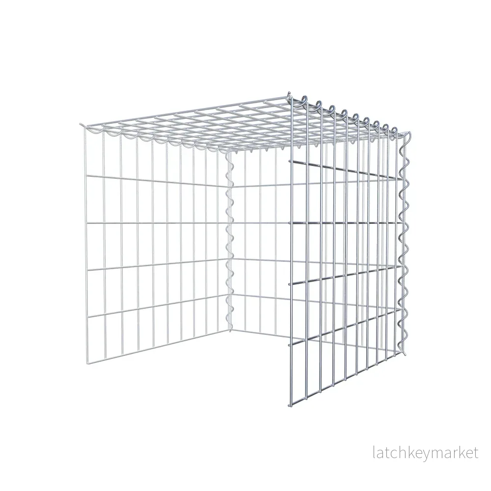 Påväxt gabion typ 4 50 cm x 50 cm x 50 cm (L x H x D), maskstorlek 5 cm x 10 cm, spiral - Bild 3