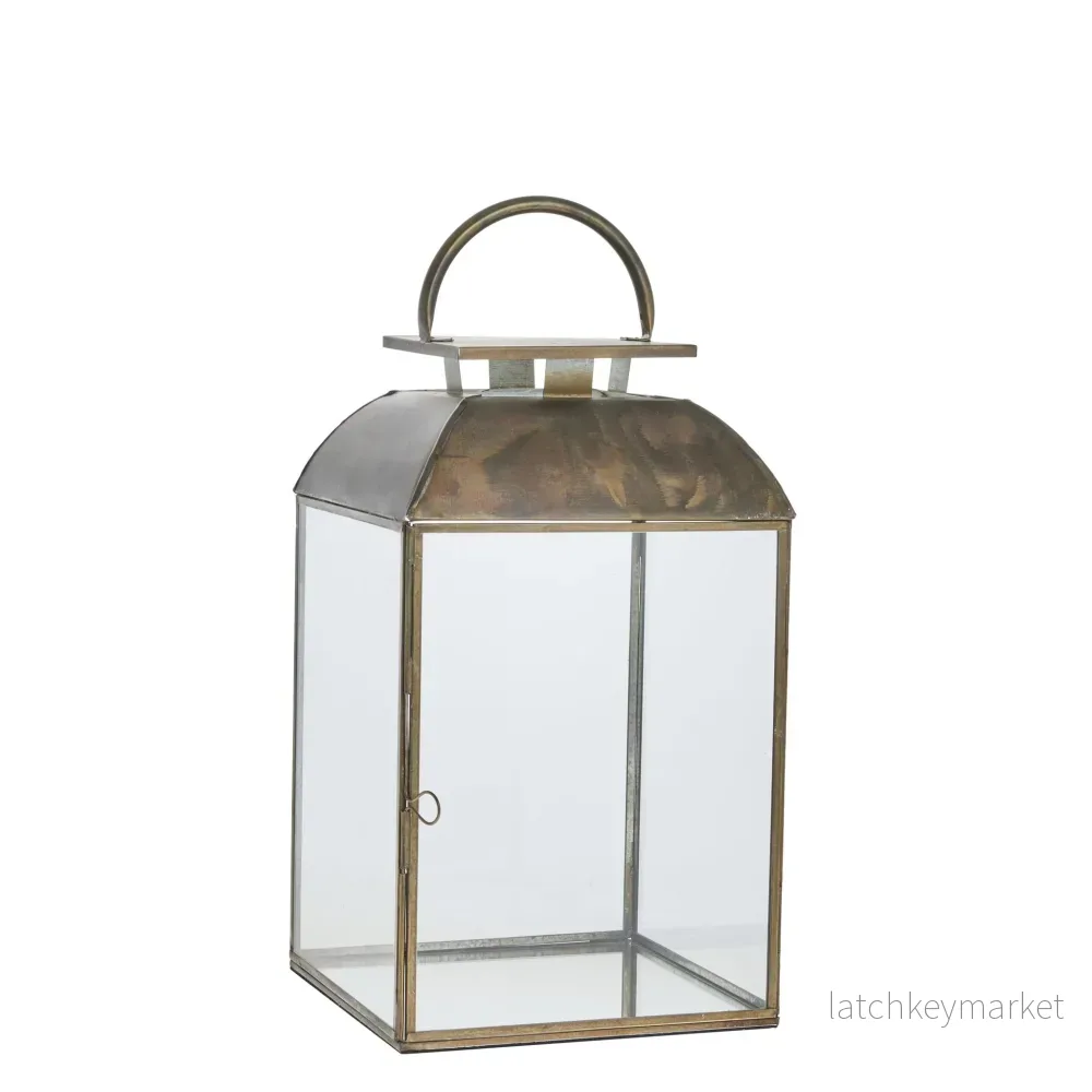 Sigrid lykta H42 cm. antikt guld Sigrid lykta H42 cm. antikt guld