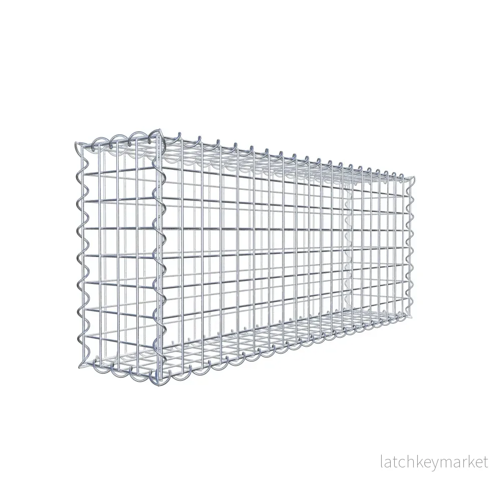 Gabion 100 cm x 40 cm x 20 cm (L x H x D), maskstorlek 5 cm x 5 cm, spiral Gabion 100 cm x 40 cm x 20 cm (L x H x D), maskstorlek 5 cm x 5 cm, spiral